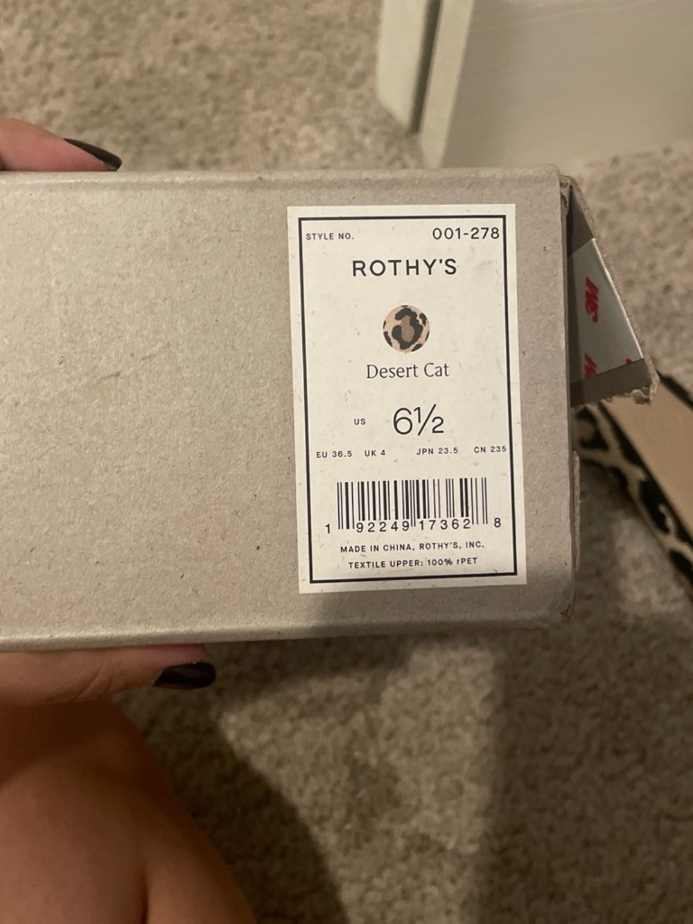 Rothy's Desert Cat Cat Toy — Brown & Beige Pattern